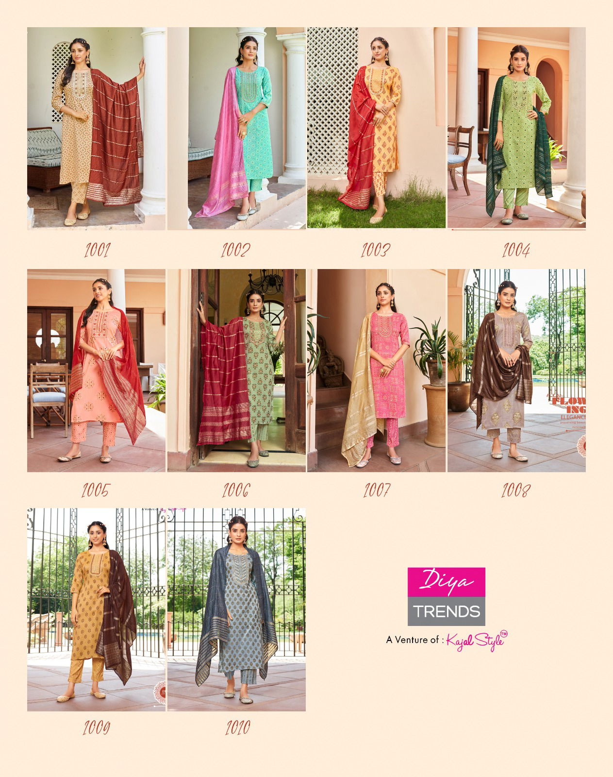 Rangpriya Vol 1 By Diya Trends Readymade Salwar Kameez